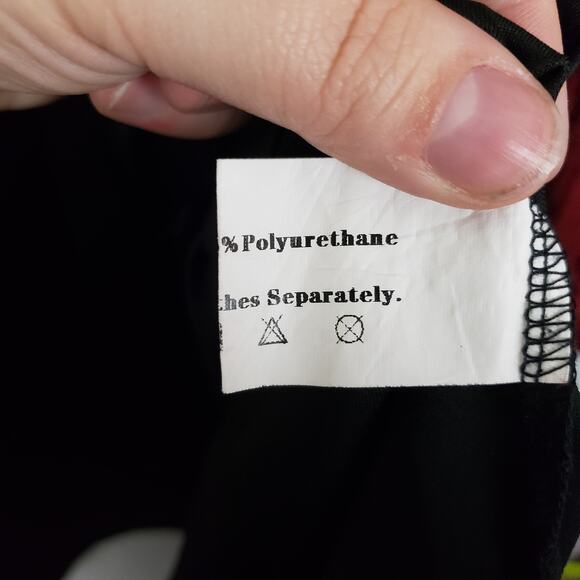 Layered Corset Mini Dress Tunic Black Corset Red Whimsigoth Renaissance Anime - Picture 6 of 7